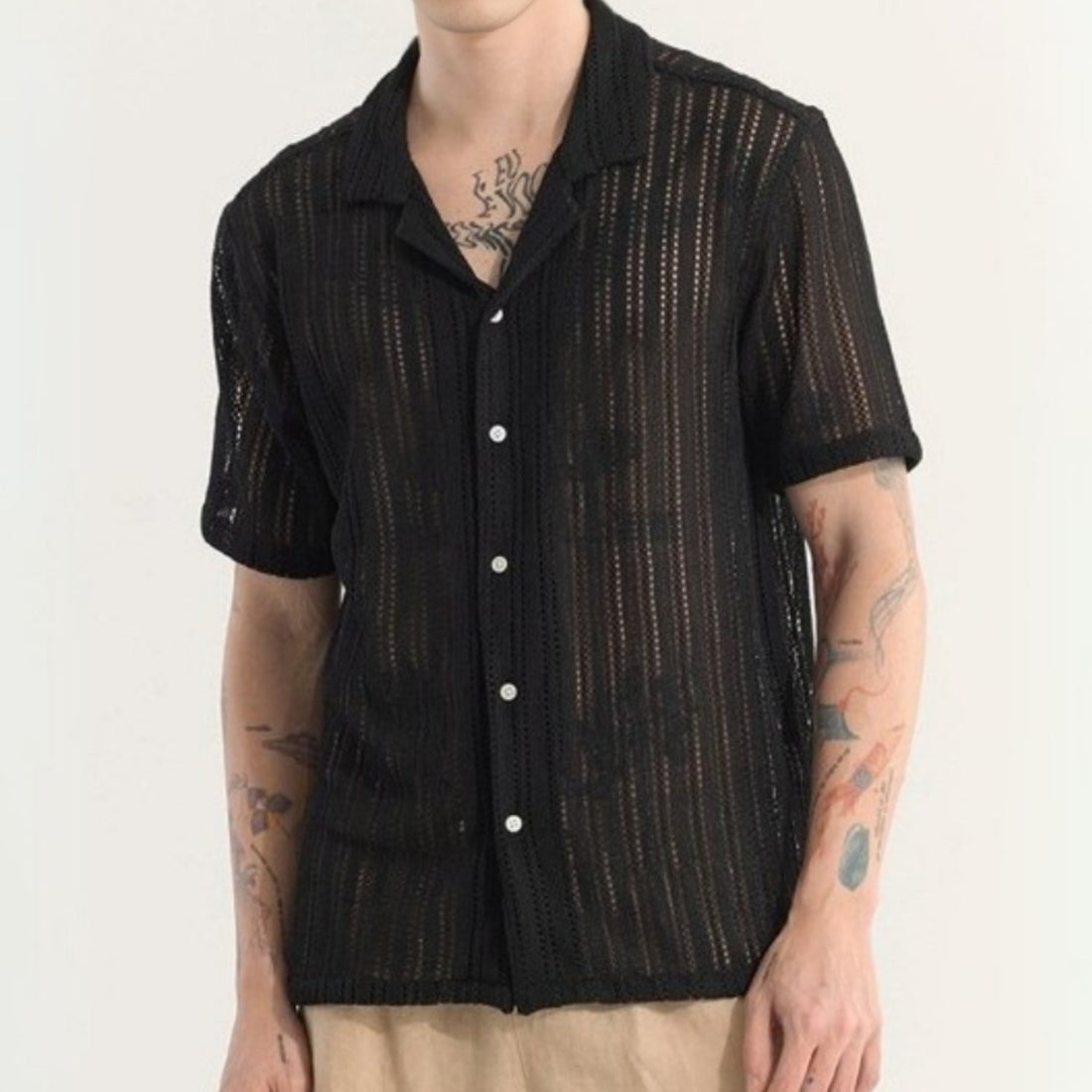 3 Pack Men's Crochet Shirts | Unique Patterns, Ultimate Comfort, Effortless Style| SC-18