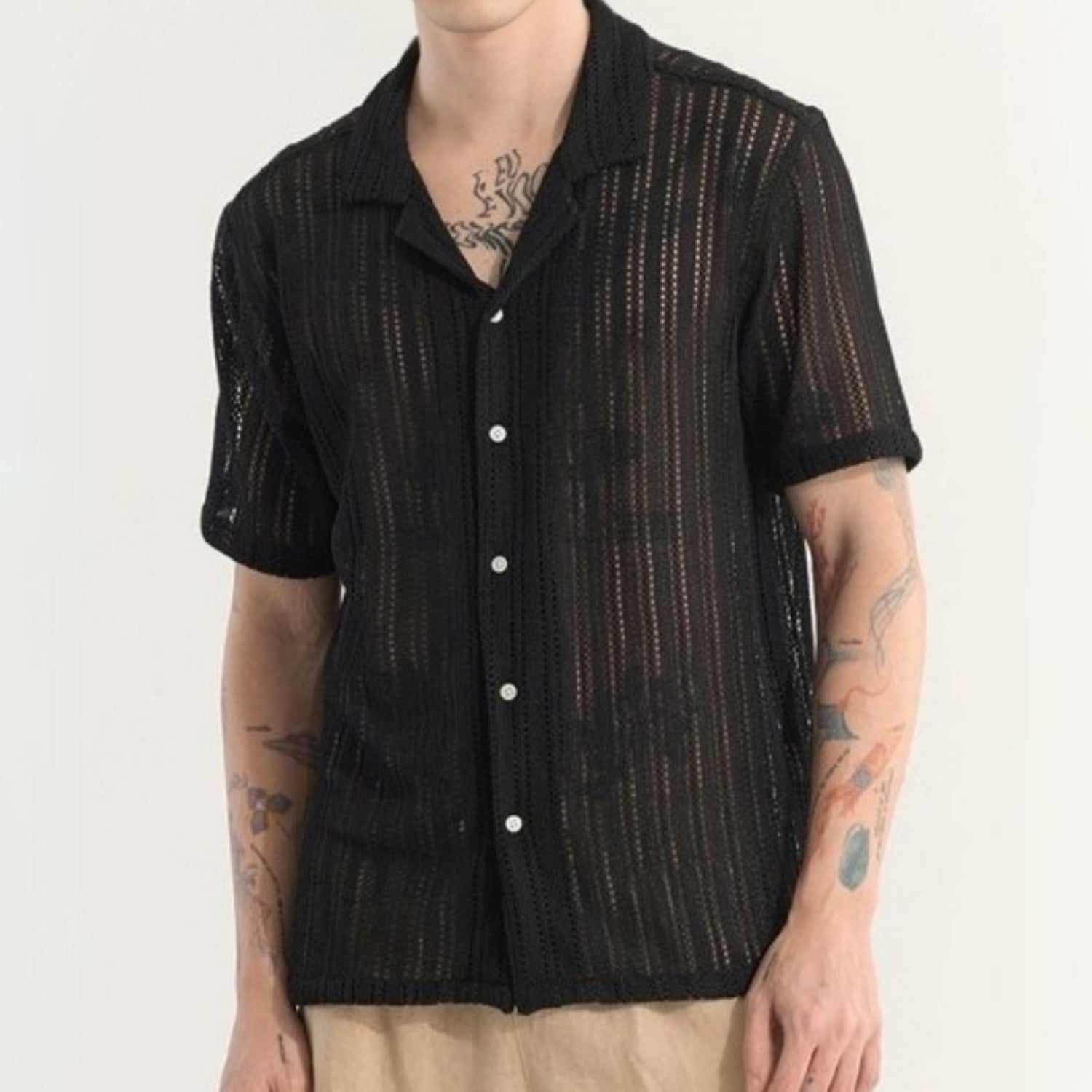 3 Pack Men's Crochet Shirts | Unique Patterns, Ultimate Comfort, Effortless Style| SC-18