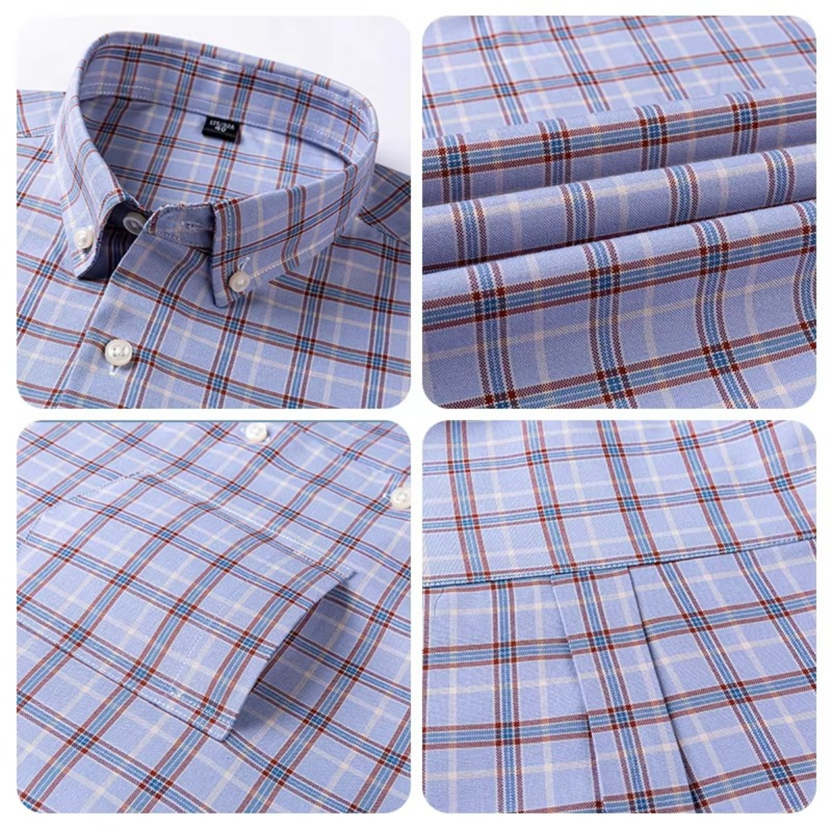 Pack of 3 Check Shirts for Men – Tailored Fit, Full Sleeves & Pockets (CSM-06)