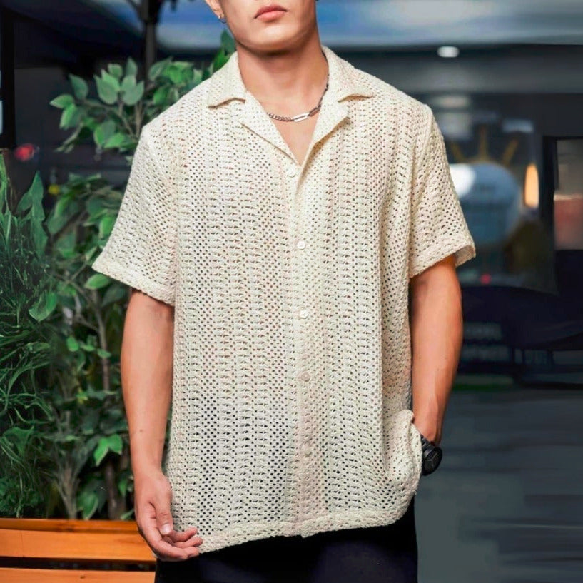 3 Pack Men's Crochet Shirts | Unique Patterns, Ultimate Comfort, Effortless Style| SC-12