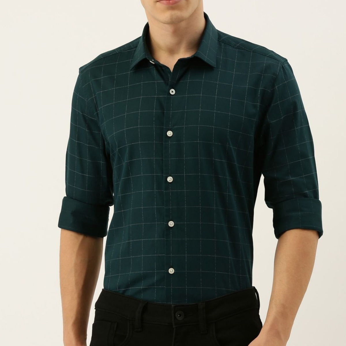 Combo Pack of 3 Men’s Formal Shirts – Stylish & Versatile Collection (Half & Full Sleeves, With/Without Pockets) (FS-46)