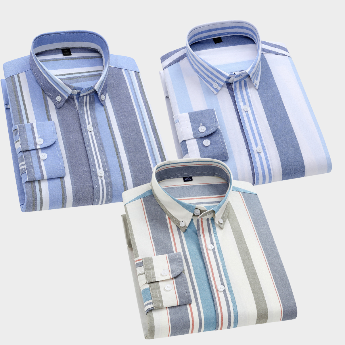 Premium Imported 100% High Quality Striped Shirt | Full/Half Sleeve | With Pocket | (FS-119)