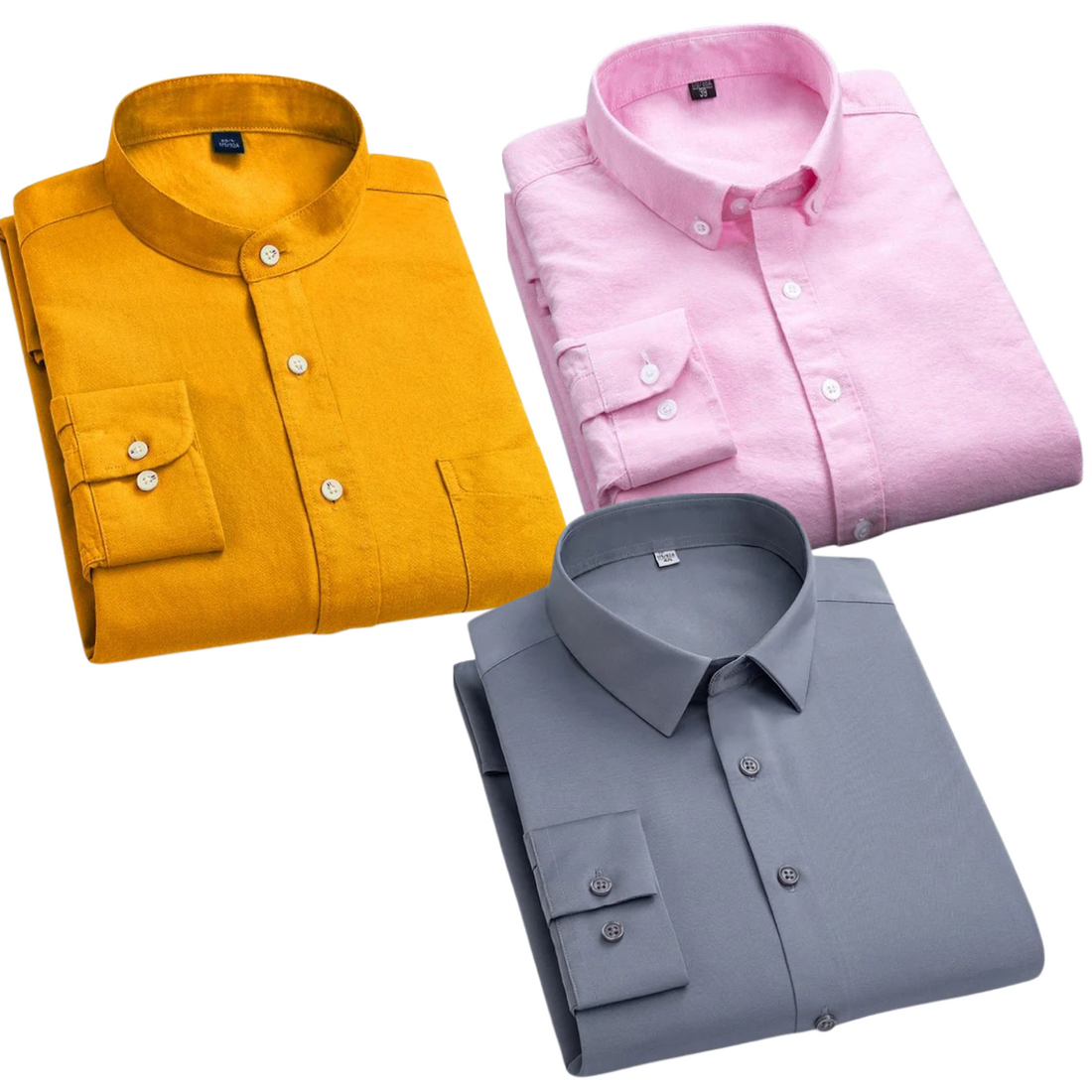 Premium Imported 100% High Quality Cotton Formal Men’s Plain/Solid Shirts| Full/Half Sleeve | With Pocket | (FS-142)