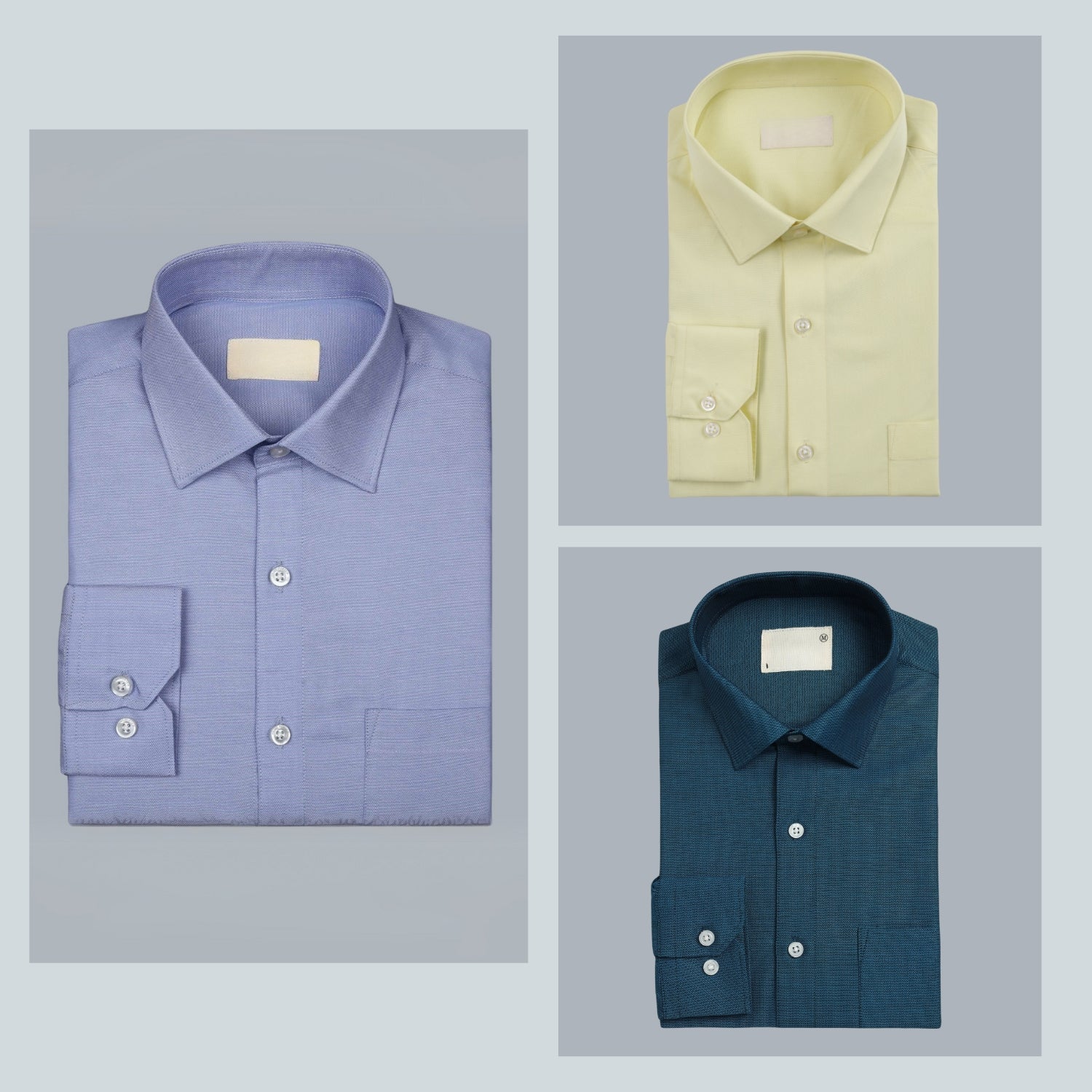 Shirt Happens: 3-Pack Men’s Stylish Formal Shirts – 100% Cotton, Full Sleeves with Pockets (FS-68)