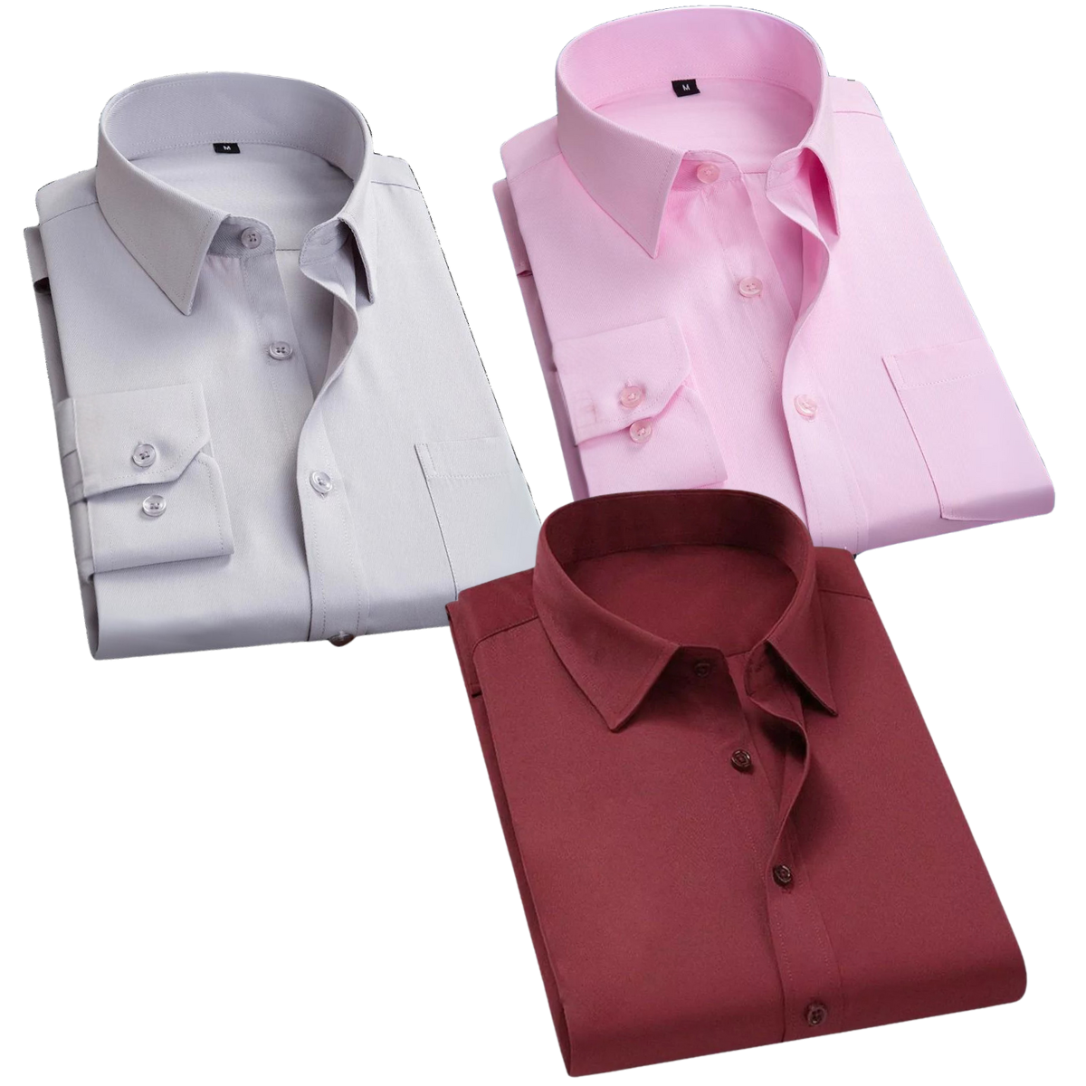 Premium Imported 100% High Quality Cotton Formal Men’s Plain/Solid Shirts| Full/Half Sleeve | With Pocket | (FS-144)