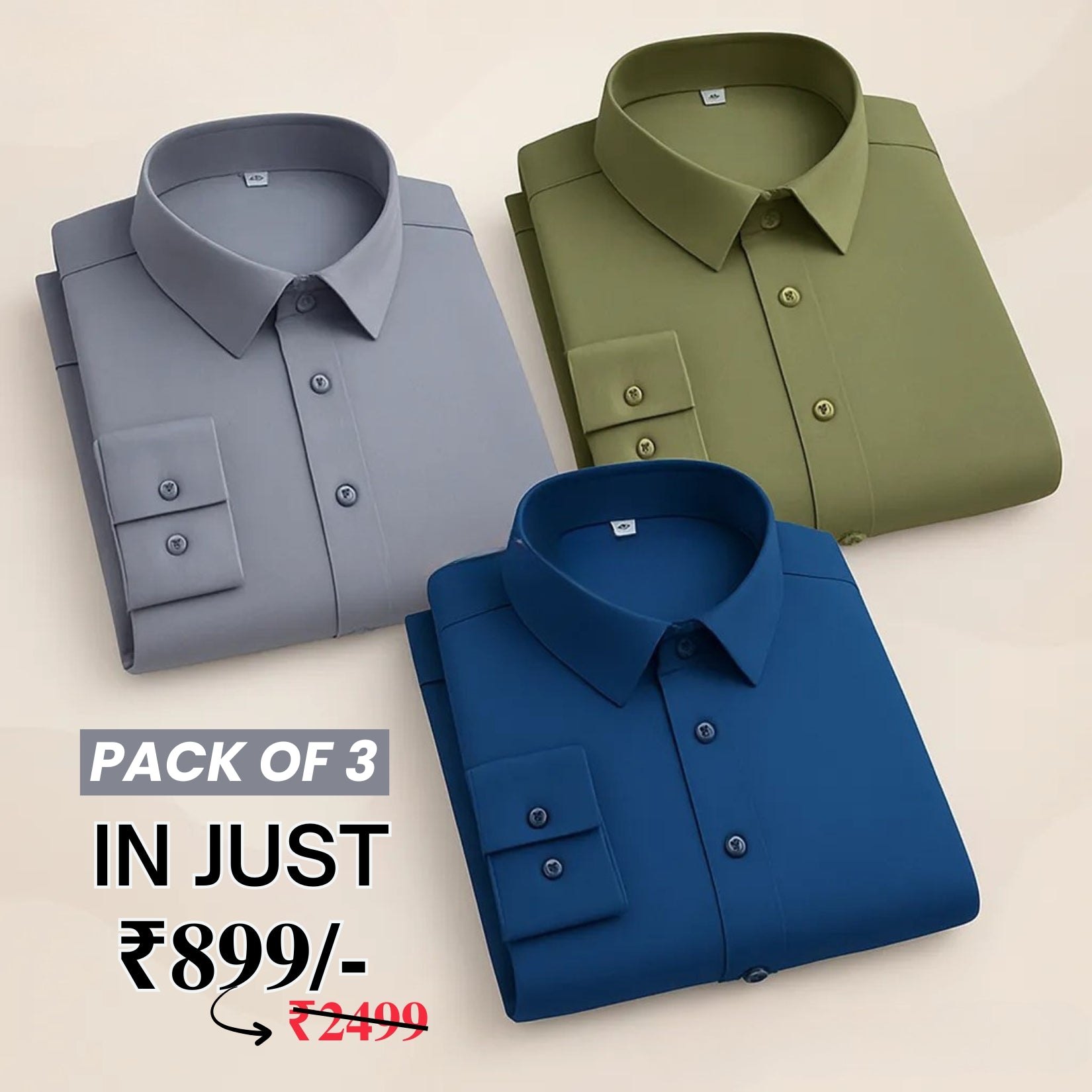 Premium Imported 100% High Quality Cotton Formal Men’s Plain/Solid Shirts| Full/Half Sleeve | With Pocket | (FS-149)