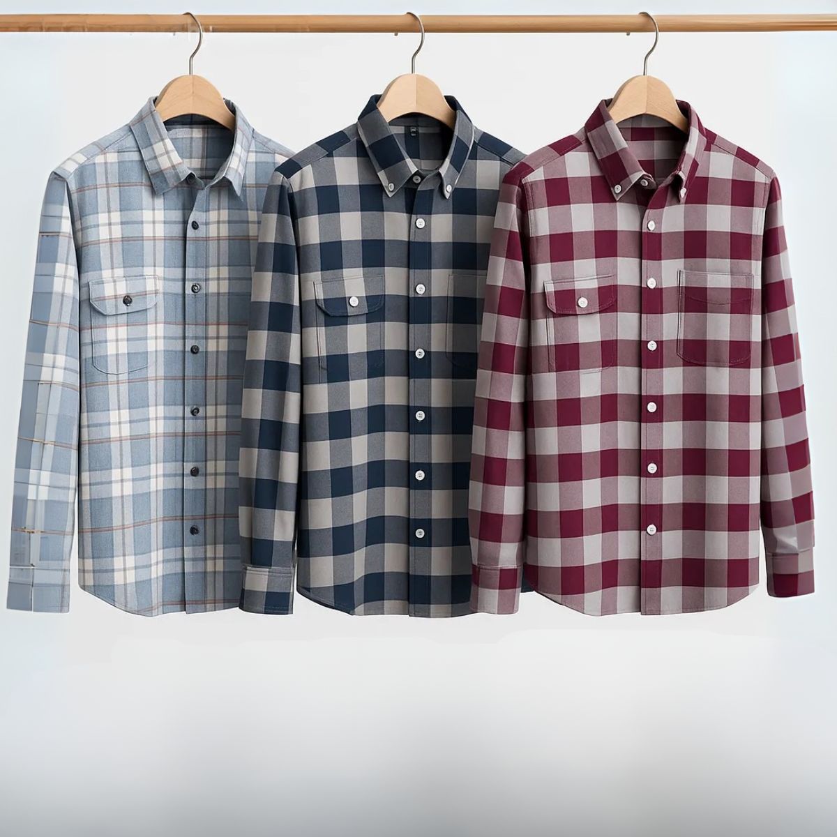 Premium Imported 100% High Quality Check Shirt | Full/Half Sleeve | With Pocket | (FS-159)