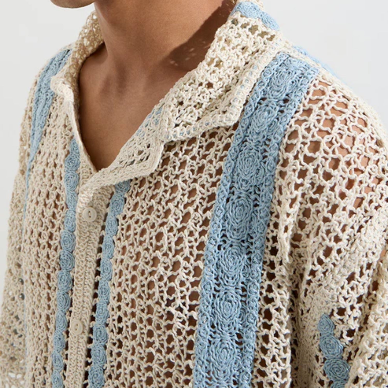 3 Pack Men's Crochet Shirts | Unique Patterns, Ultimate Comfort, Effortless Style| SC-13