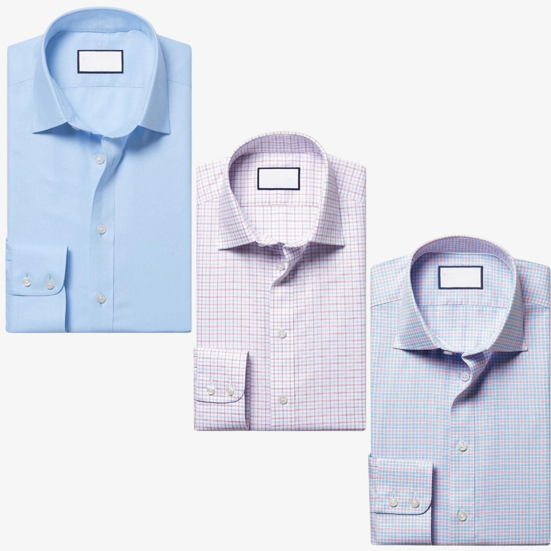 Combo Pack of 3 Men’s Formal Shirts – Stylish & Versatile Collection (Half & Full Sleeves, With/Without Pockets) (FS-54)