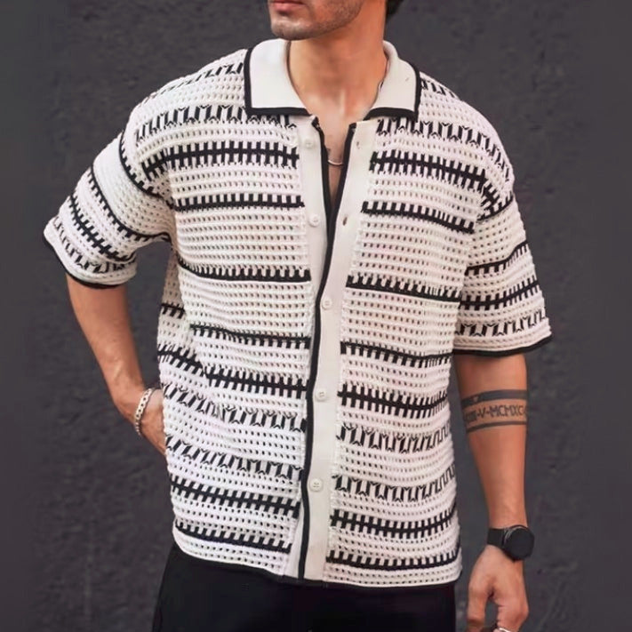 3 Pack Men's Crochet Shirts | Unique Patterns, Ultimate Comfort, Effortless Style| SC-19