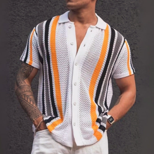 3 Pack Men's Crochet Shirts | Unique Patterns, Ultimate Comfort, Effortless Style| SC-19