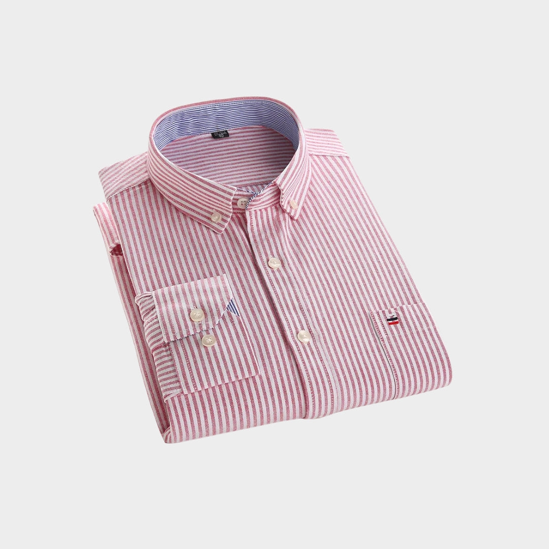 Premium Imported 100% High Quality Striped Shirt | Full/Half Sleeve | With Pocket |(FS-123)