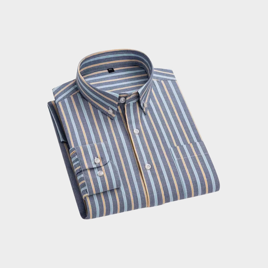 Premium Imported 100% High Quality Striped Shirt | Full/Half Sleeve | With Pocket | (FS-110)
