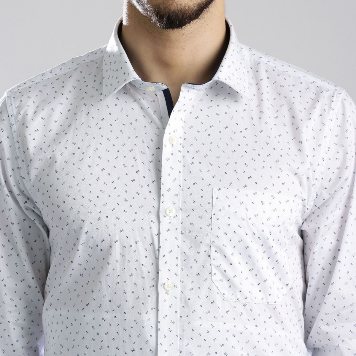 Office Essentials: 3-Pack Premium Cotton Formal Shirts – Tailored Fit, Full Sleeves & Pockets (FS-40 )