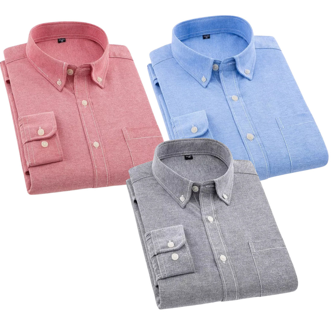 Premium Imported 100% High Quality Cotton Formal Men’s Plain/Solid Shirts| Full/Half Sleeve | With Pocket | (FS-134)