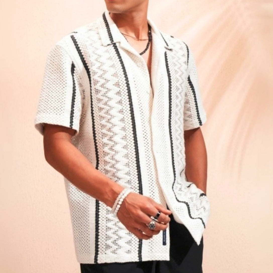 3 Pack Men's Crochet Shirts | Unique Patterns, Ultimate Comfort, Effortless Style| SC-20