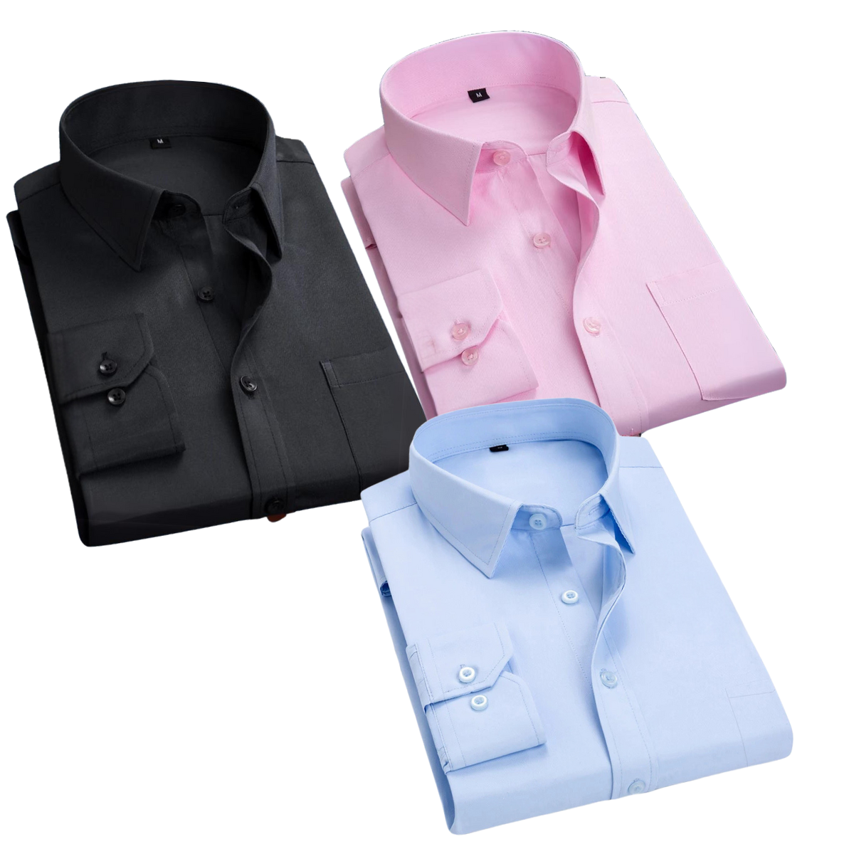 Premium Imported 100% High Quality Cotton Formal Men’s Plain/Solid Shirts| Full/Half Sleeve | With Pocket | (FS-135)