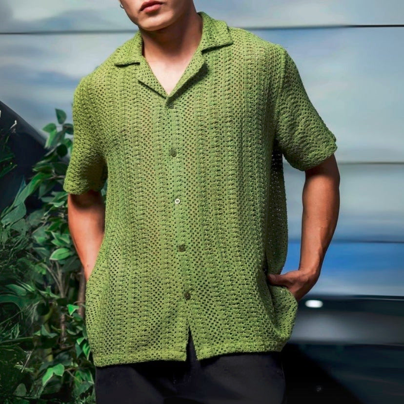 3 Pack Men's Crochet Shirts | Unique Patterns, Ultimate Comfort, Effortless Style| SC-12
