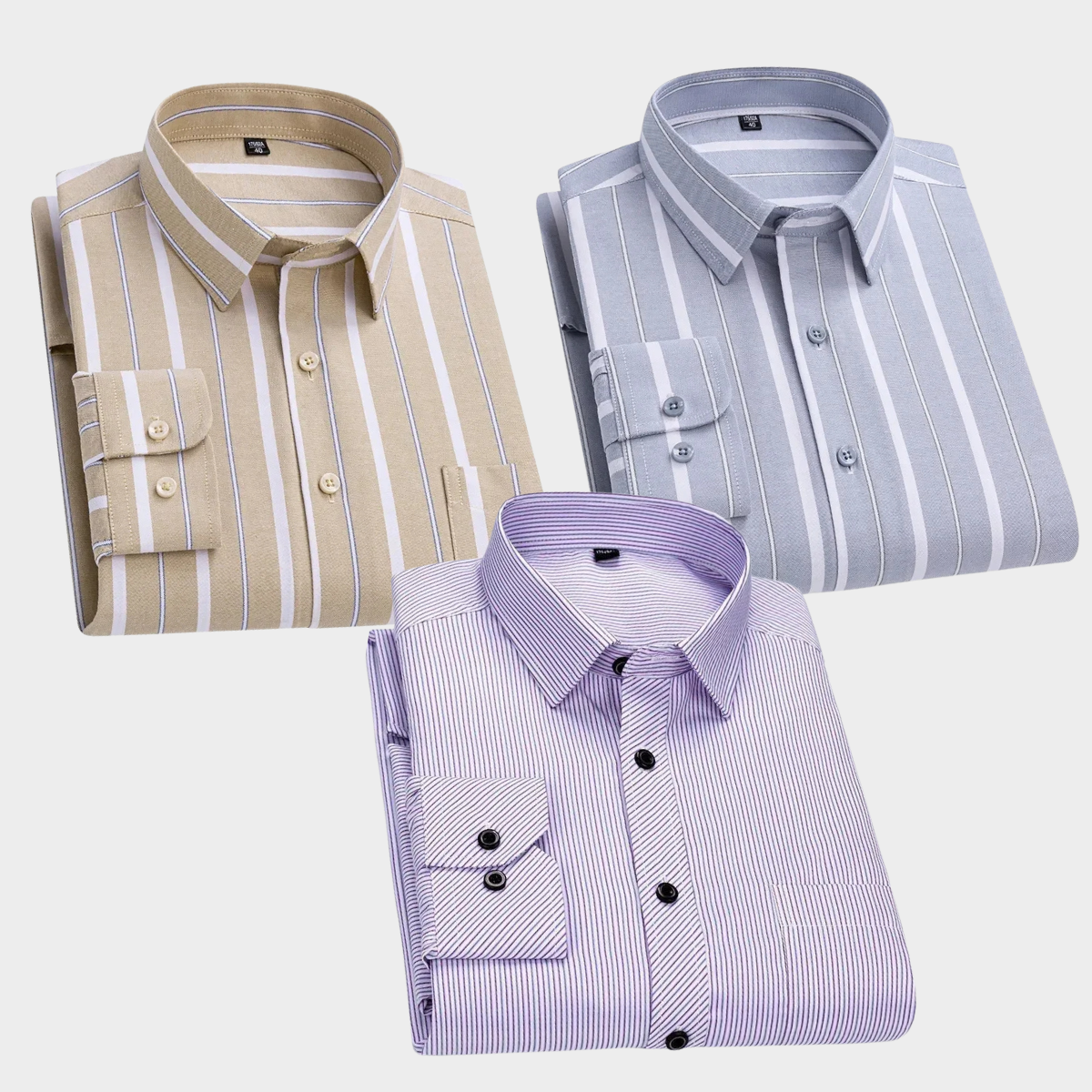 Premium Imported 100% High Quality Striped Shirt | Full/Half Sleeve | With Pocket | (FS-116)