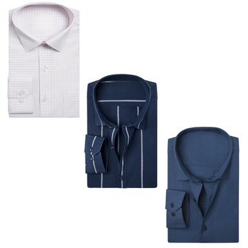 3 Pack Men’s Formal Shirts – Sharp Looks, Great Savings | Perfect Fit for Every Occasion | MS-06