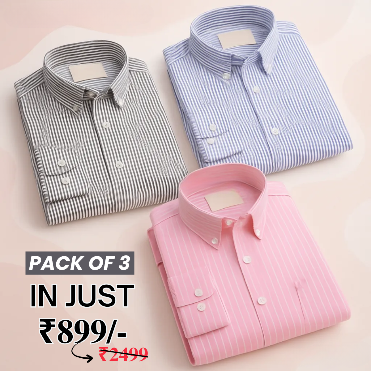 Premium Imported 100% High Quality Striped Shirt | Full/Half Sleeve | With Pocket | (FS-109)