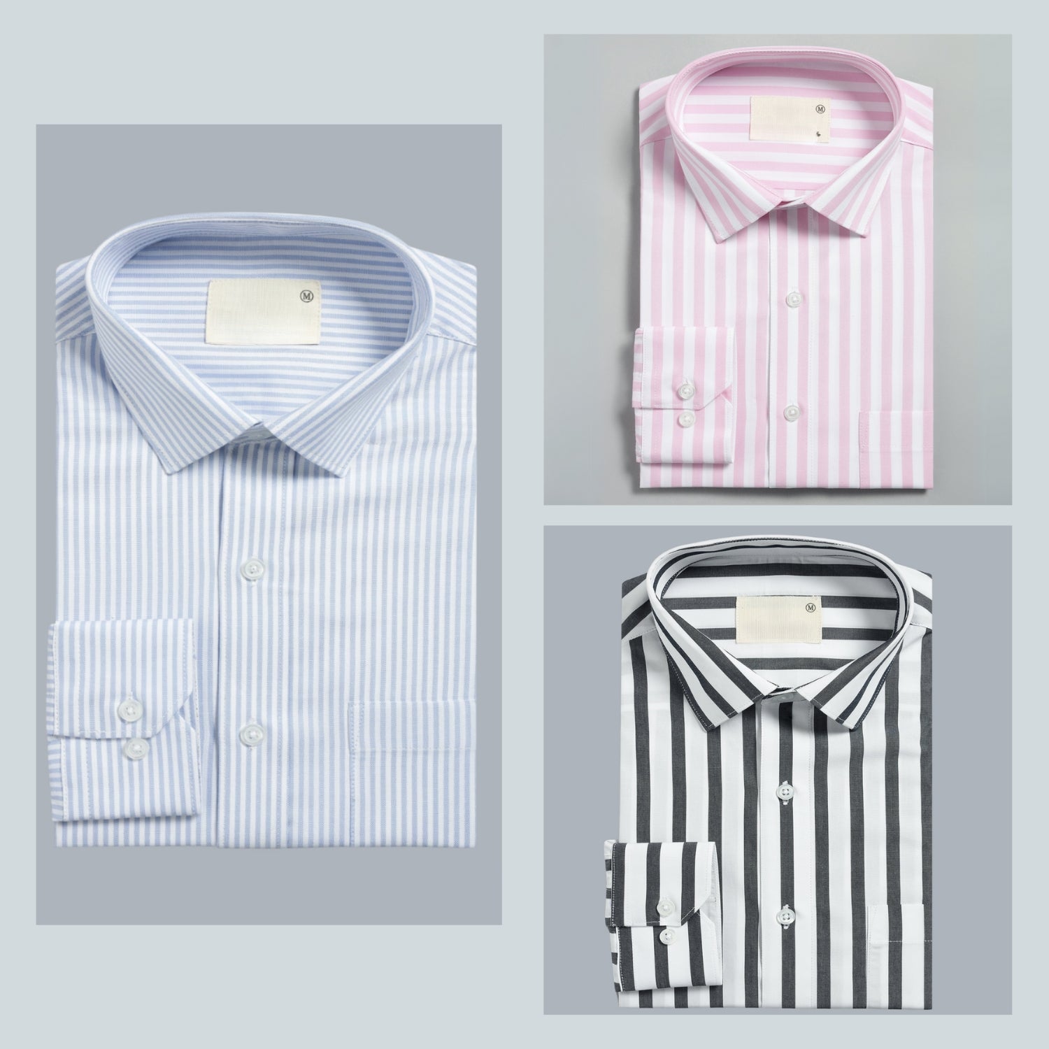 Shirt Happens: 3-Pack Men’s Stylish Formal Shirts – 100% Cotton, Full Sleeves with Pockets (FS-71)