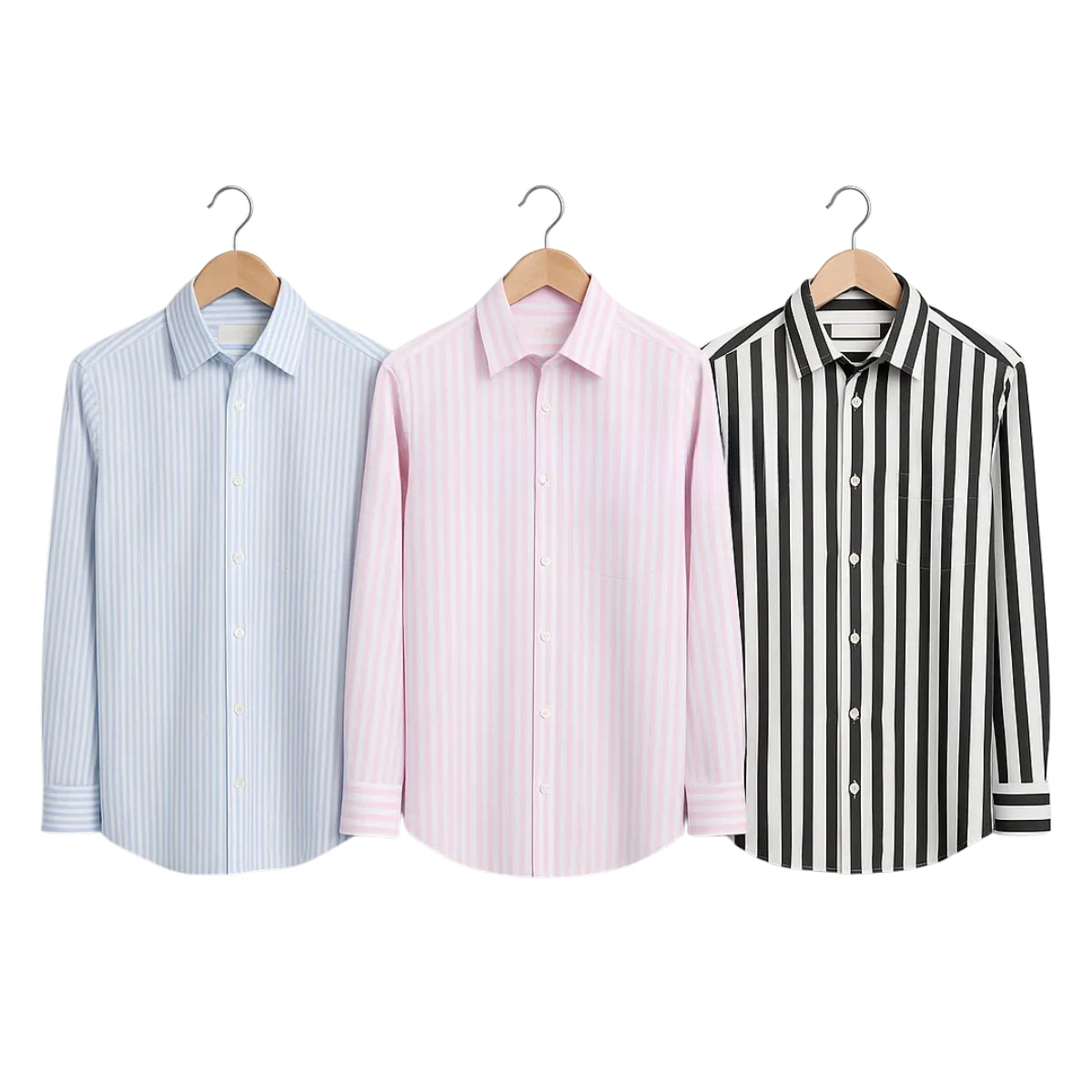 Shirt Happens: 3-Pack Men’s Stylish Formal Shirts – 100% Cotton, Full Sleeves with Pockets (FS-71)