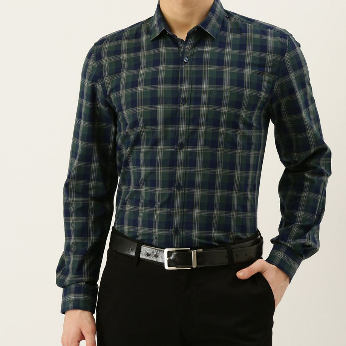 Combo Pack of 3 Men’s Formal Shirts – Stylish & Versatile Collection (Half & Full Sleeves, With/Without Pockets) (FS-43)