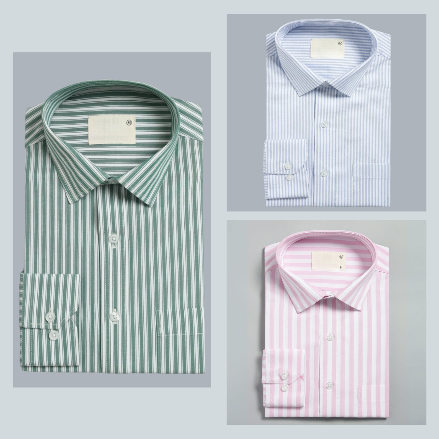 Shirt Happens: 3-Pack Men’s Stylish Formal Shirts – 100% Cotton, Full Sleeves with Pockets (FS-70)