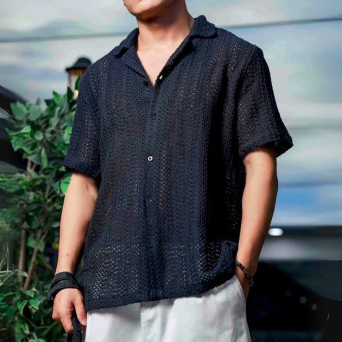 3 Pack Men's Crochet Shirts | Unique Patterns, Ultimate Comfort, Effortless Style| SC-11