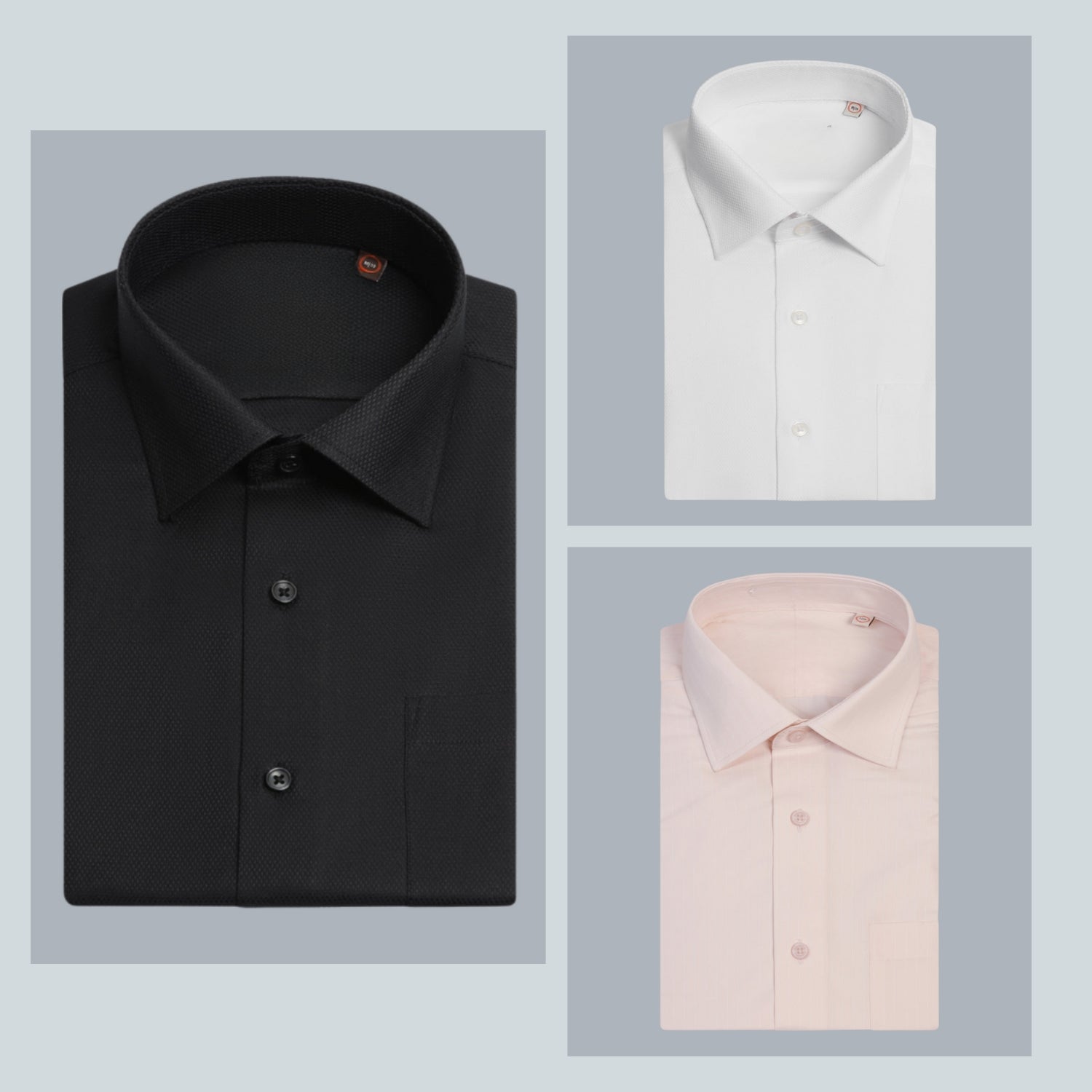 Shirt Happens: 3-Pack Men’s Stylish Formal Shirts – 100% Cotton, Full Sleeves with Pockets (FS-77)
