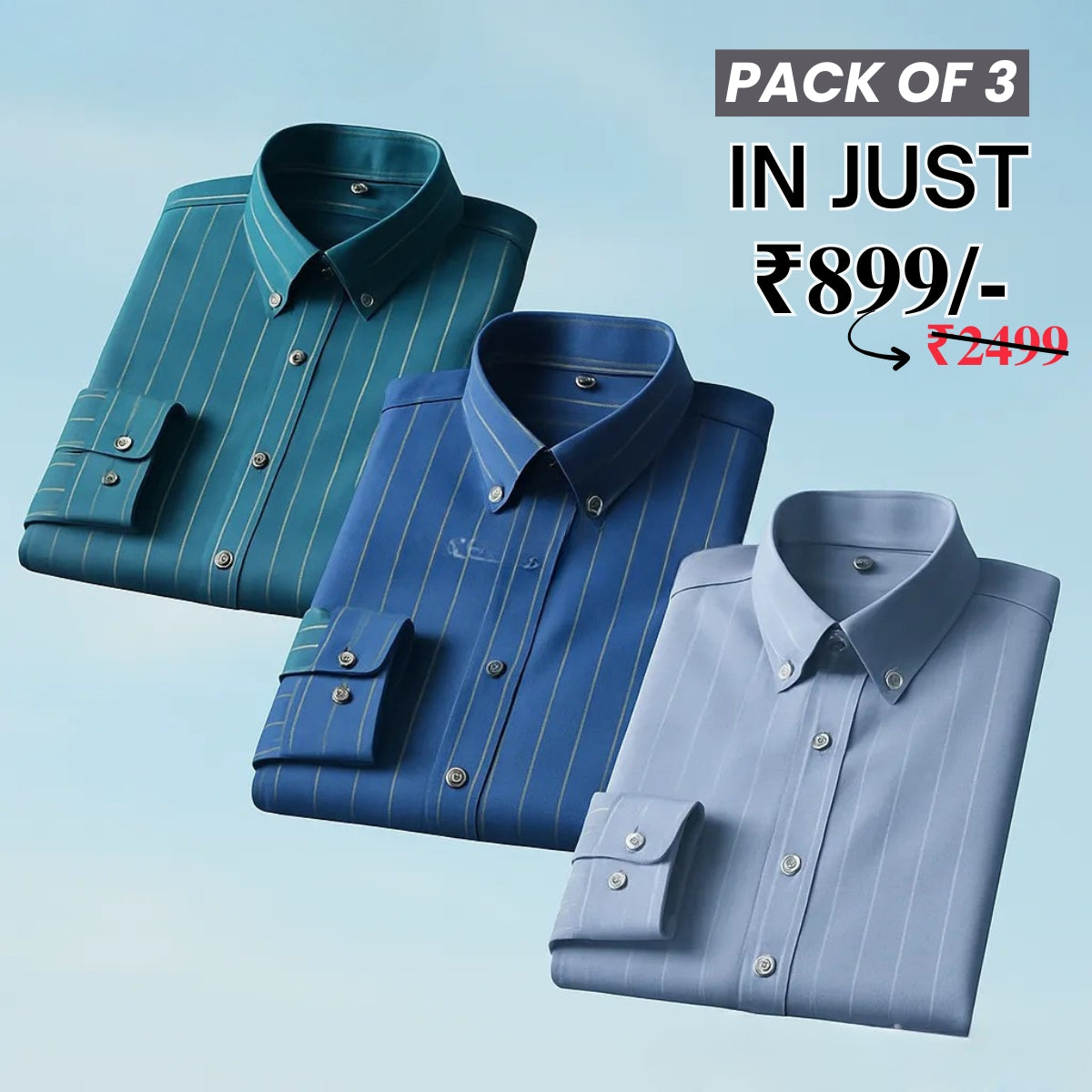 Premium Imported 100% High Quality Striped Shirt | Full/Half Sleeve | With Pocket | (FS-111)