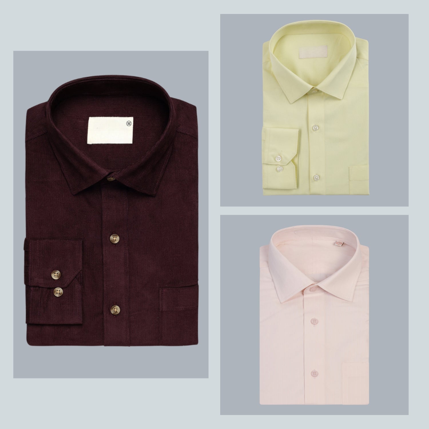 Shirt Happens: 3-Pack Men’s Stylish Formal Shirts – 100% Cotton, Full Sleeves with Pockets (FS-74)