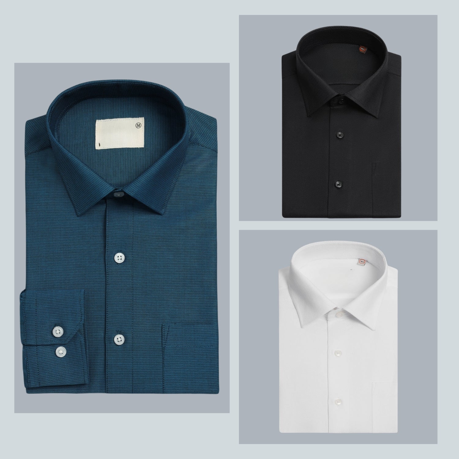 Shirt Happens: 3-Pack Men’s Stylish Formal Shirts – 100% Cotton, Full Sleeves with Pockets (FS-81)