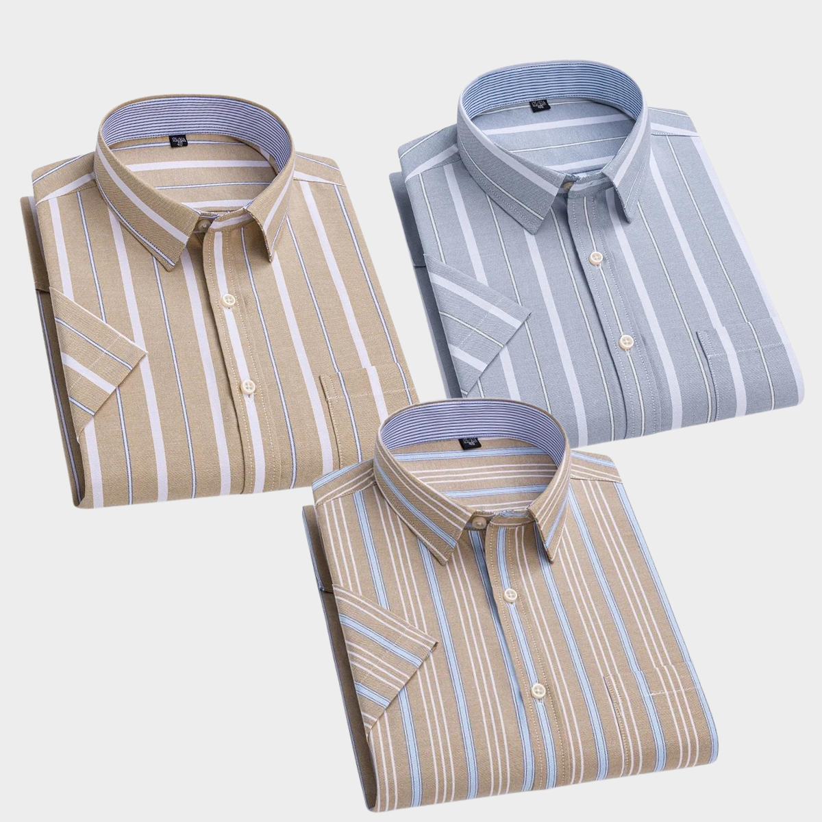 Premium Imported 100% High Quality Striped Shirt | Full/Half Sleeve | With Pocket | (FS-127)
