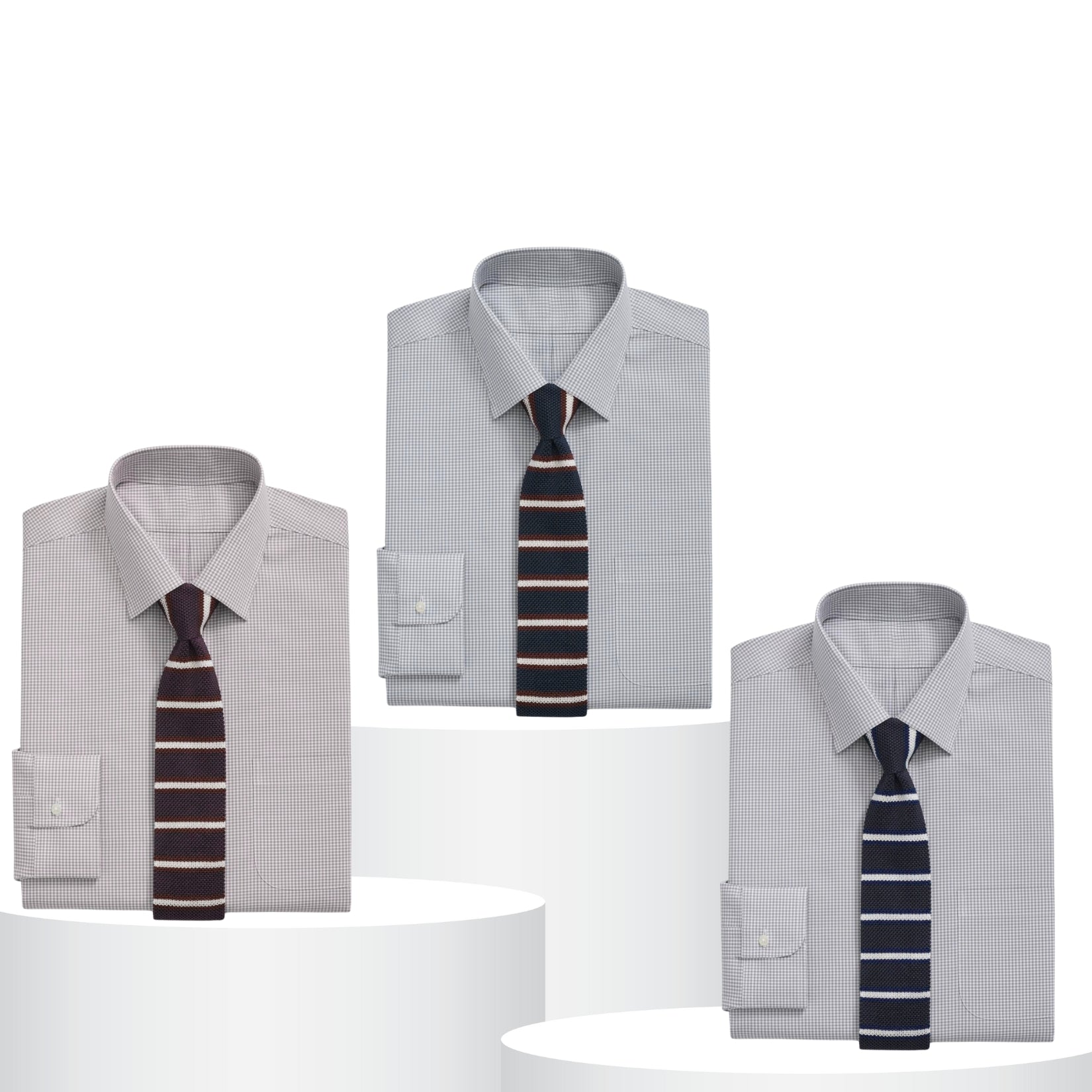 Pack of 3 Check Shirts for Men – Tailored Fit, Full Sleeves & Pockets (CSM-01 )