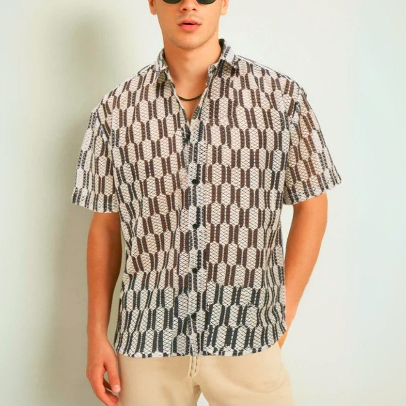 3 Pack Men's Crochet Shirts | Unique Patterns, Ultimate Comfort, Effortless Style| SC-13