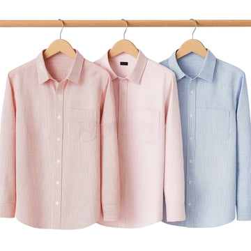 Combo Pack of 3 Men’s Formal Shirts – Stylish & Versatile Collection (Half & Full Sleeves, With/Without Pockets) (FS-53)