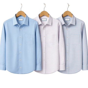 Combo Pack of 3 Men’s Formal Shirts – Stylish & Versatile Collection (Half & Full Sleeves, With/Without Pockets) (FS-54)
