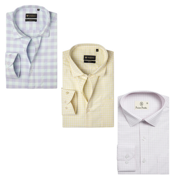 3 Pack Men’s Formal Shirts – Sharp Looks, Great Savings | Perfect Fit for Every Occasion | MS-14