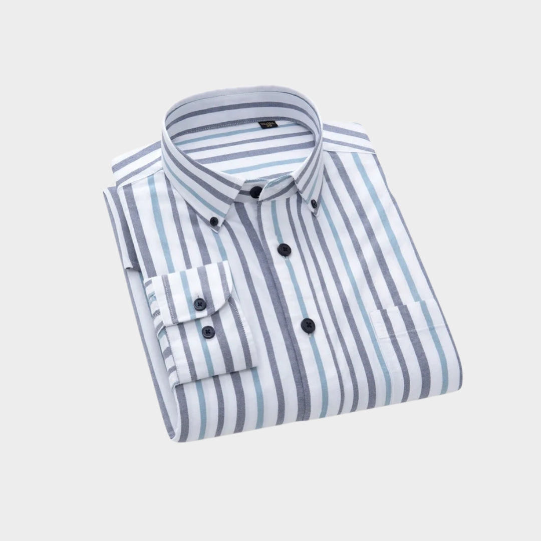 Premium Imported 100% High Quality Striped Shirt | Full/Half Sleeve | With Pocket | (FS-117)