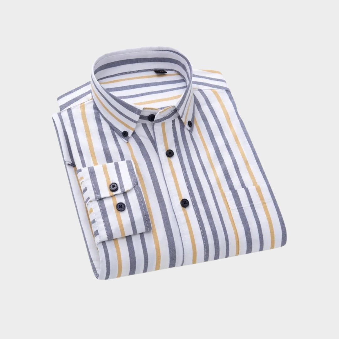 Premium Imported 100% High Quality Striped Shirt | Full/Half Sleeve | With Pocket | (FS-117)