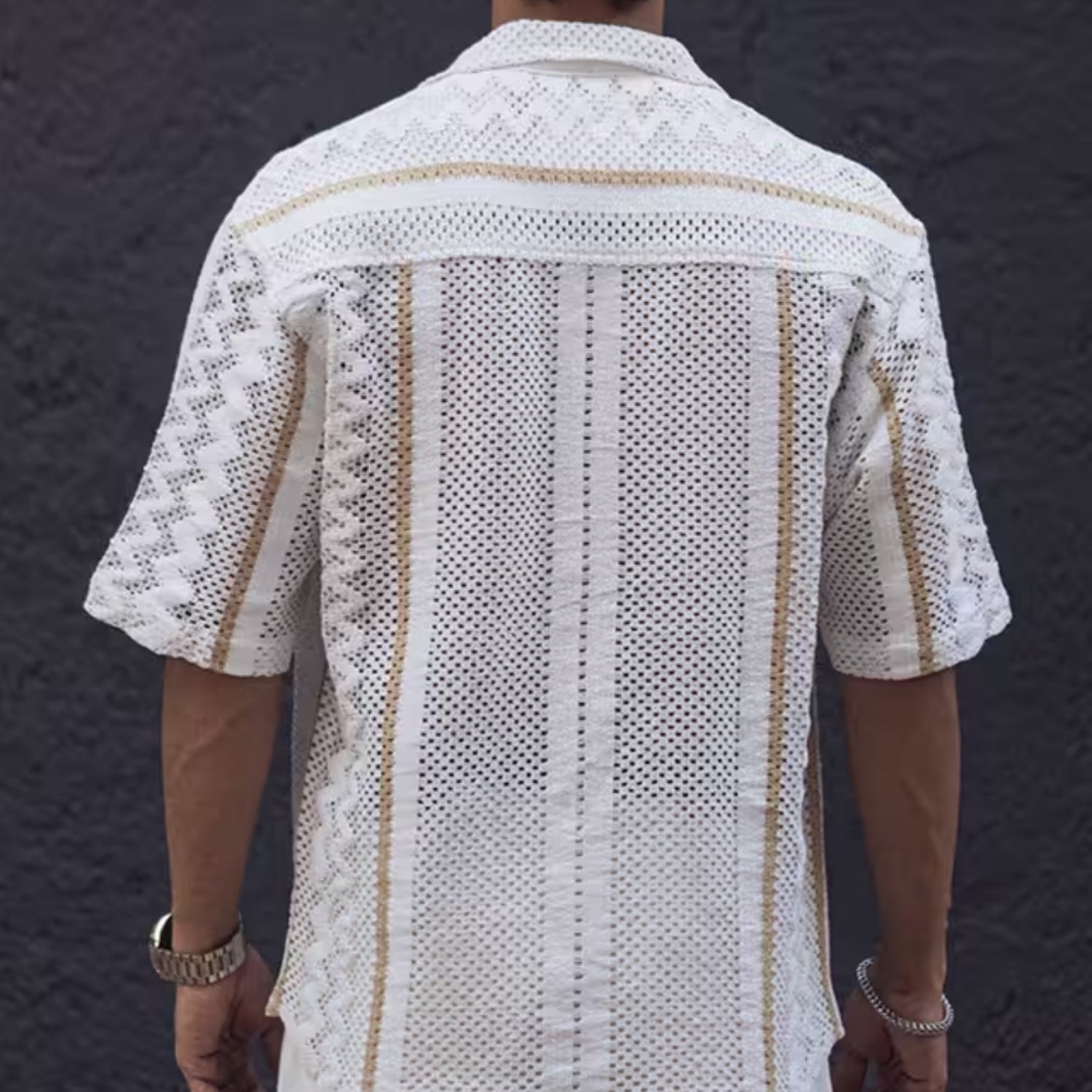 3 Pack Men's Crochet Shirts | Unique Patterns, Ultimate Comfort, Effortless Style| SC-19