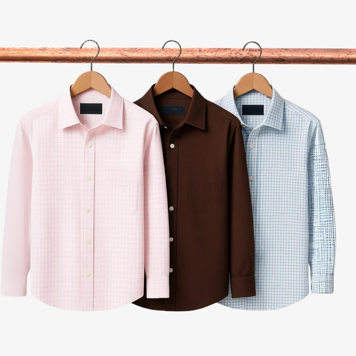 Combo Pack of 3 Men’s Formal Shirts – Stylish & Versatile Collection (Half & Full Sleeves, With/Without Pockets) (FS-78)