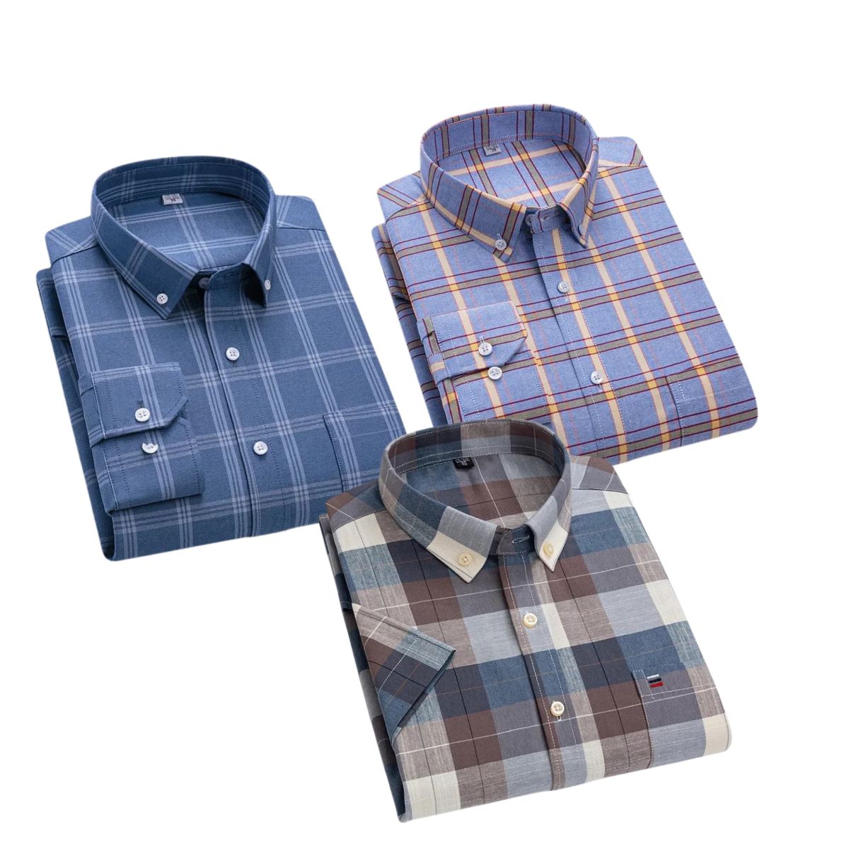 Premium Imported 100% High Quality Check Shirt | Full/Half Sleeve | With Pocket | (FS-151)