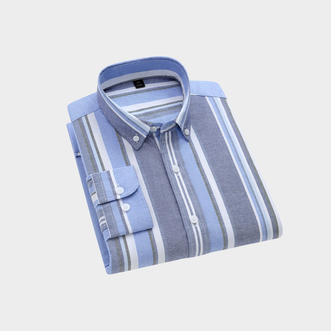 Premium Imported 100% High Quality Striped Shirt | Full/Half Sleeve | With Pocket | (FS-119)