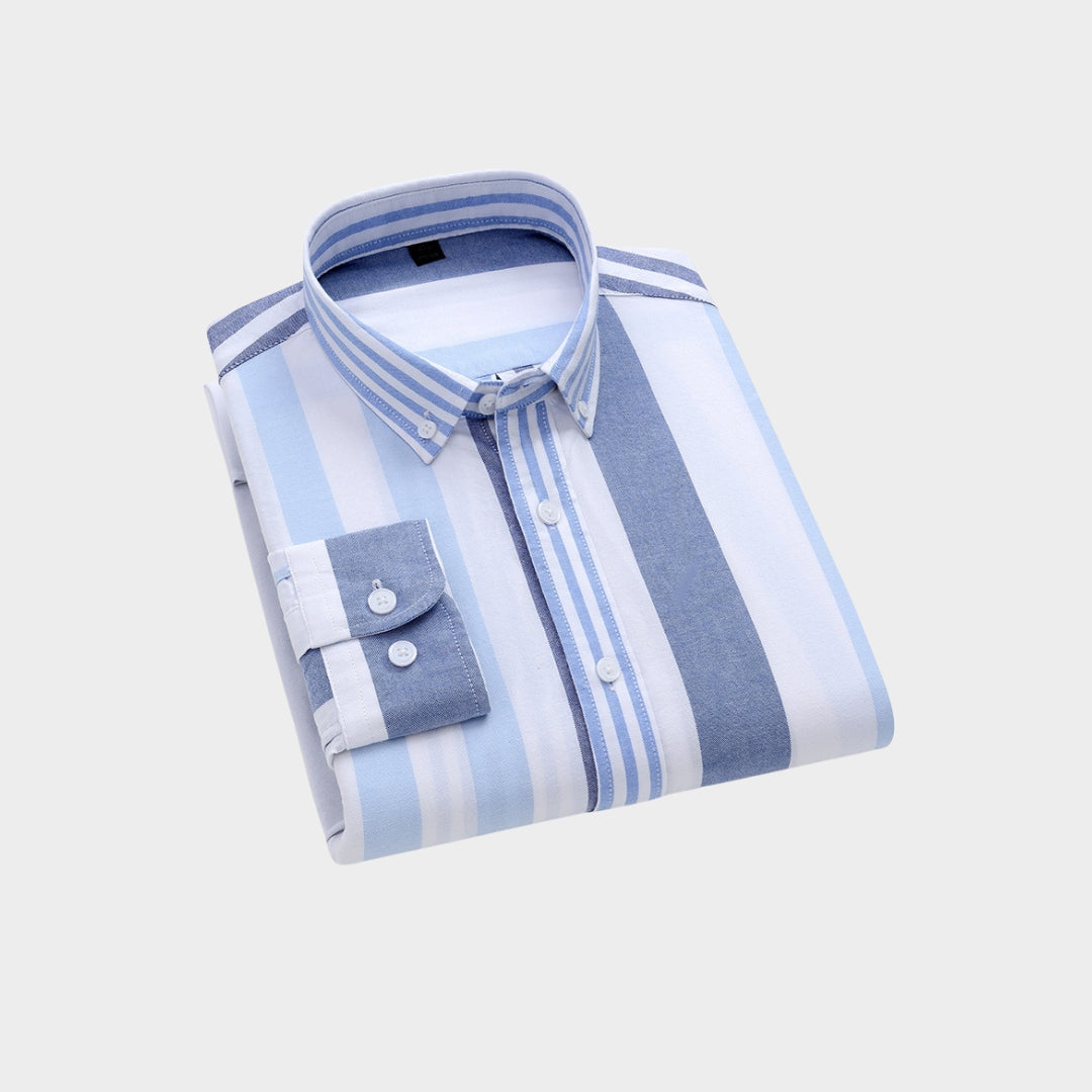 Premium Imported 100% High Quality Striped Shirt | Full/Half Sleeve | With Pocket | (FS-119)