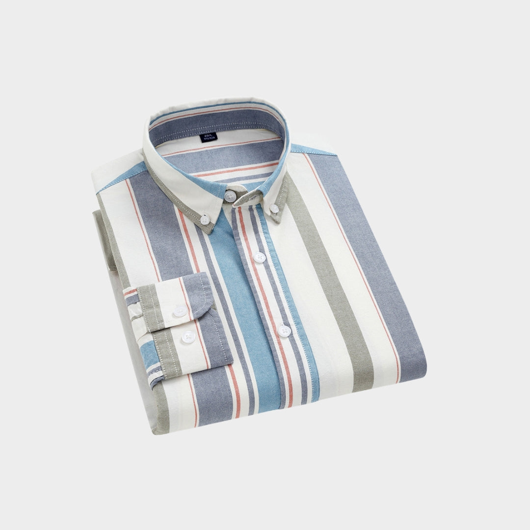 Premium Imported 100% High Quality Striped Shirt | Full/Half Sleeve | With Pocket | (FS-119)