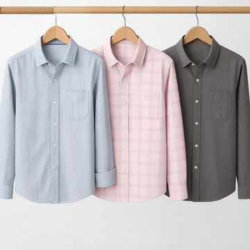 Combo Pack of 3 Men’s Formal Shirts – Stylish & Versatile Collection (Half & Full Sleeves, With/Without Pockets) (FS-49)