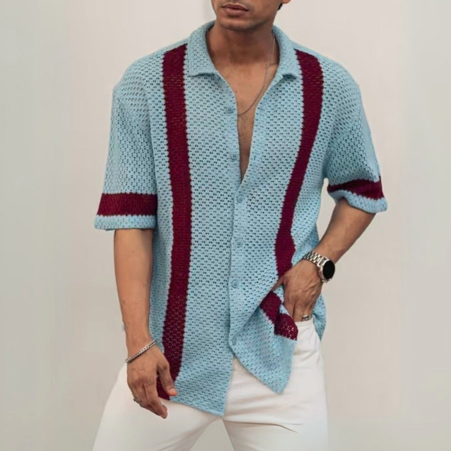 3 Pack Men's Crochet Shirts | Unique Patterns, Ultimate Comfort, Effortless Style| SC-14